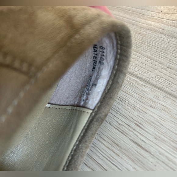 Vintage 90s Y2K Extra Chunky 1.5" Platform Suede Loafers Sz 8 - Picture 9 of 12